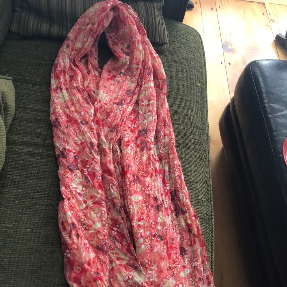 Pink floral Scarf
